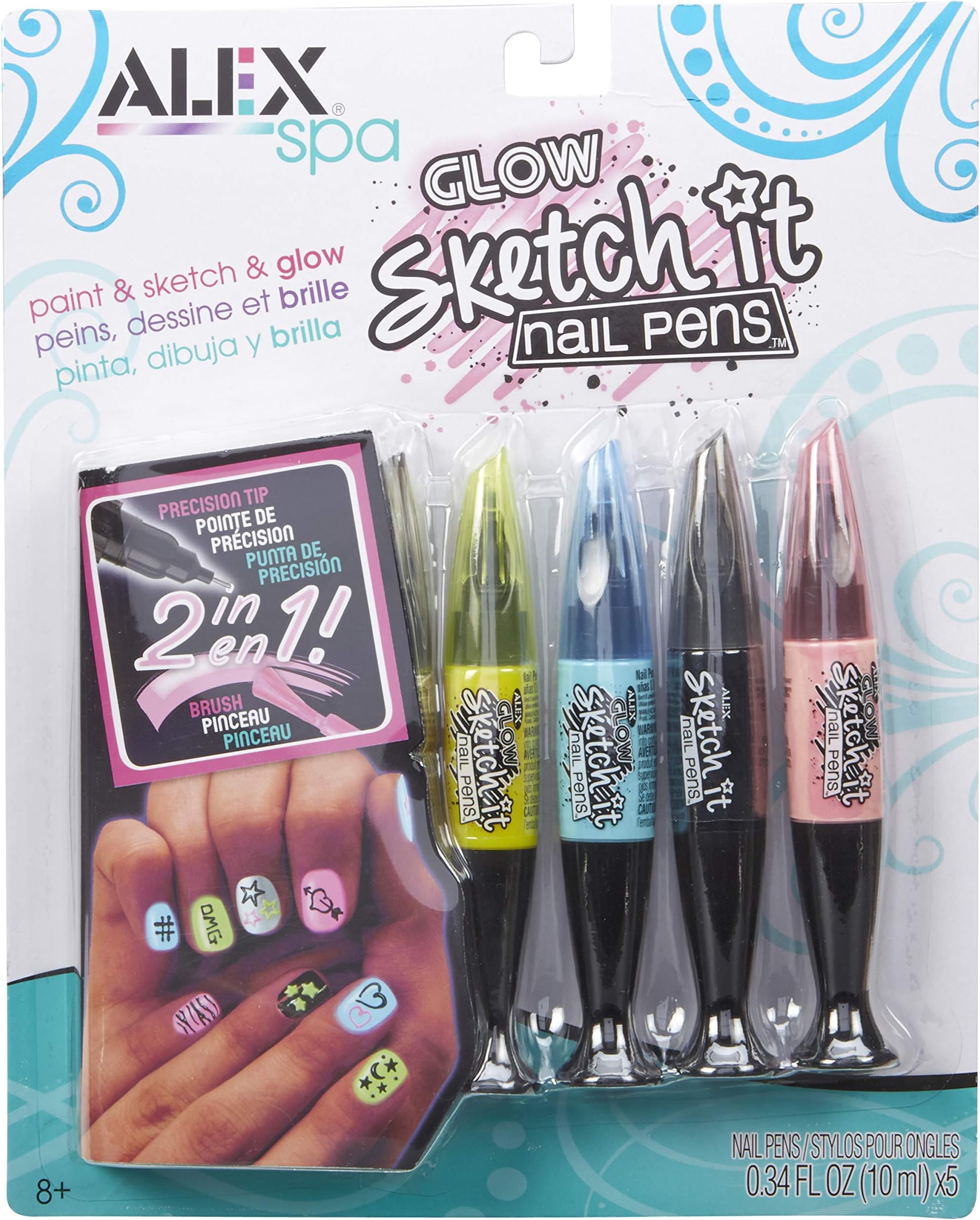 ALEX ToysSpa Glow Sketch It Nail Pens
