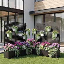 SnugNiture Planter Raised beds with Trellis,6FTBlack Blinds