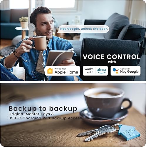 Miniatura 9 de Lockly Secure Pro Zeno Series Cerrojo - PGK728WHKSN