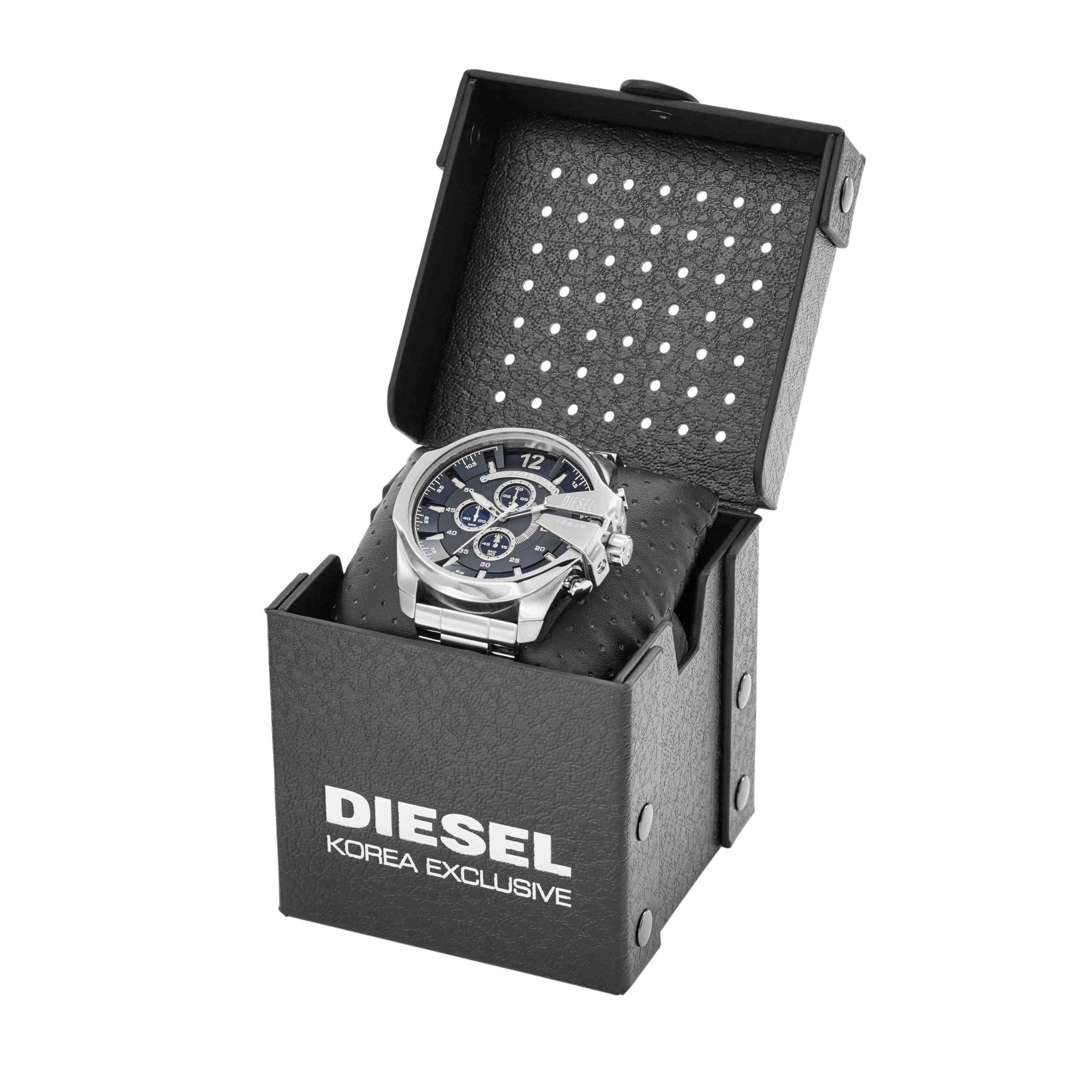 Diesel Chief Series orologio da uomo, movimento cronografo con cinturino in silicone, acciaio inossidabile o pelle