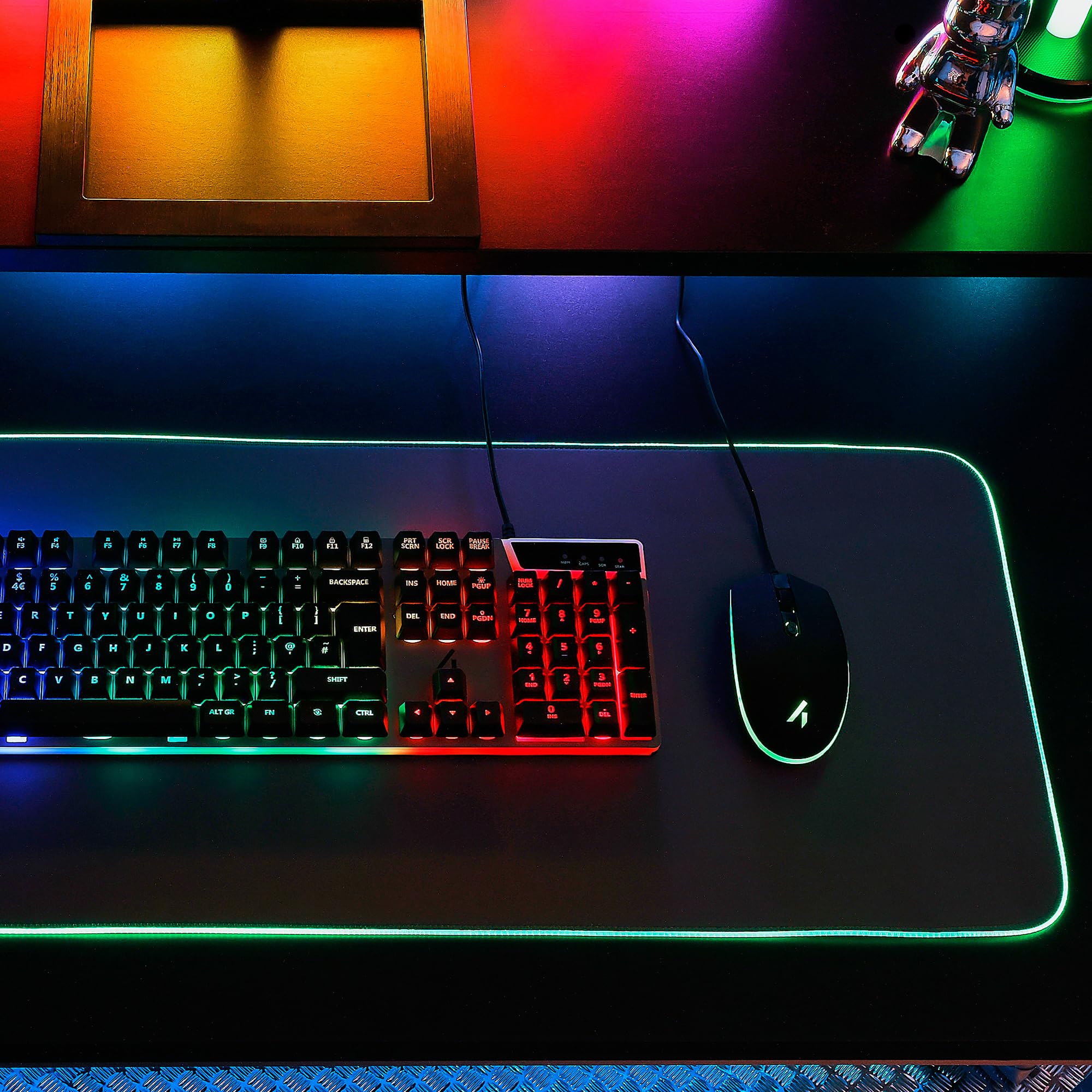 STEALTH Clavier et souris lumineux de jeu - Compatible avec PC