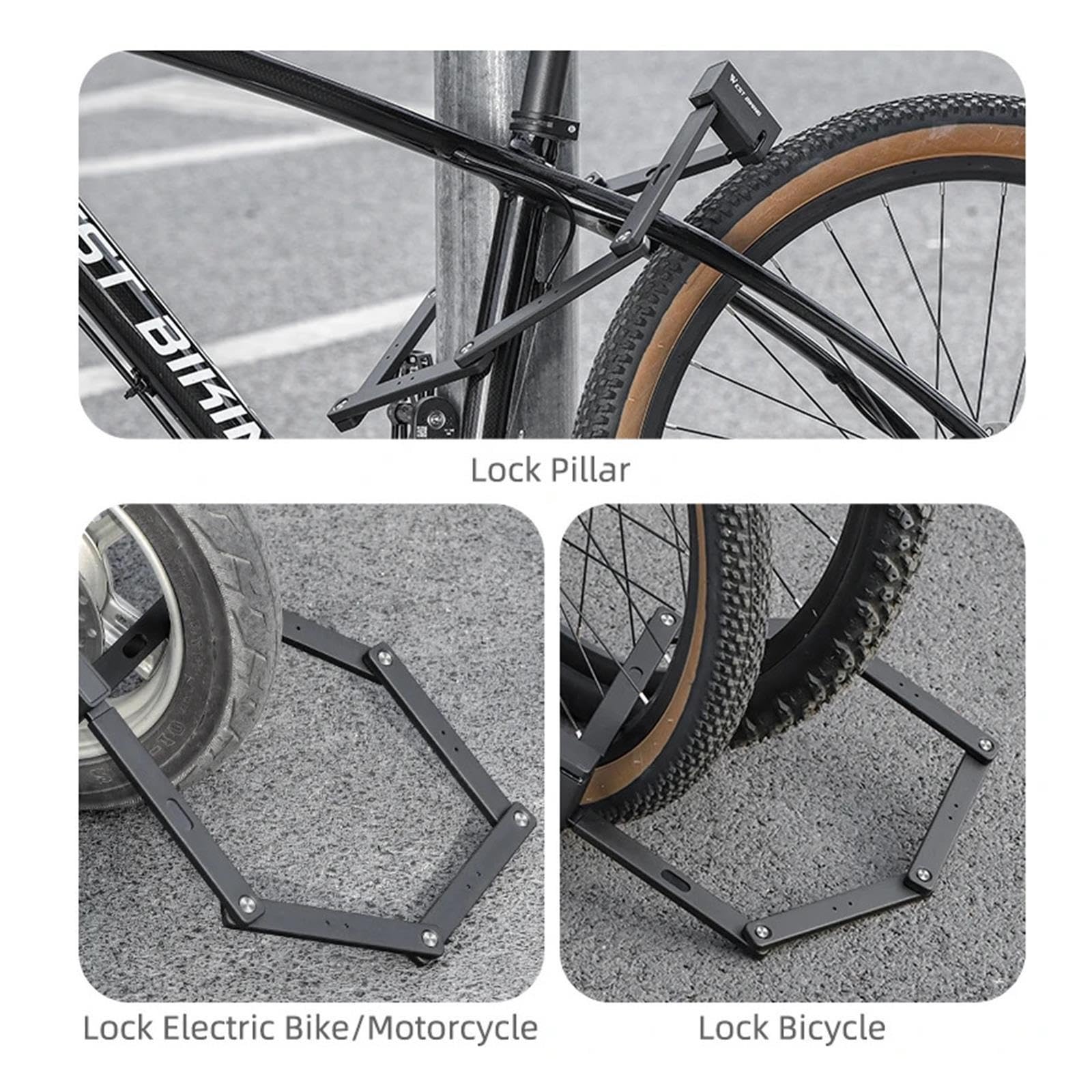 1 candado antirrobo plegable for bicicleta.