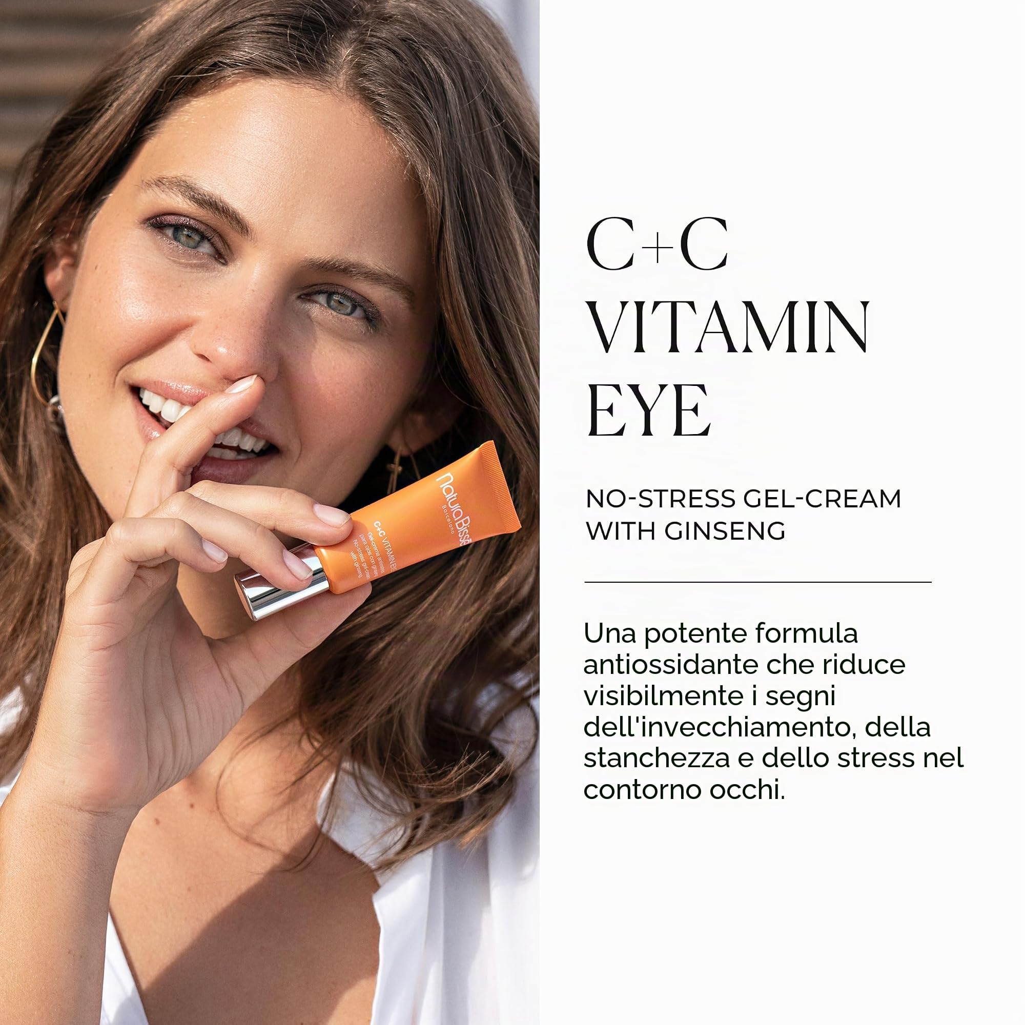 Natura Bissé C+C Vitamina Occhi | Contorno Occhi Rivitalizzante e Antiossidante in Gel-crema con Ginseng, Vitamina C e Caffeina | 15 ml