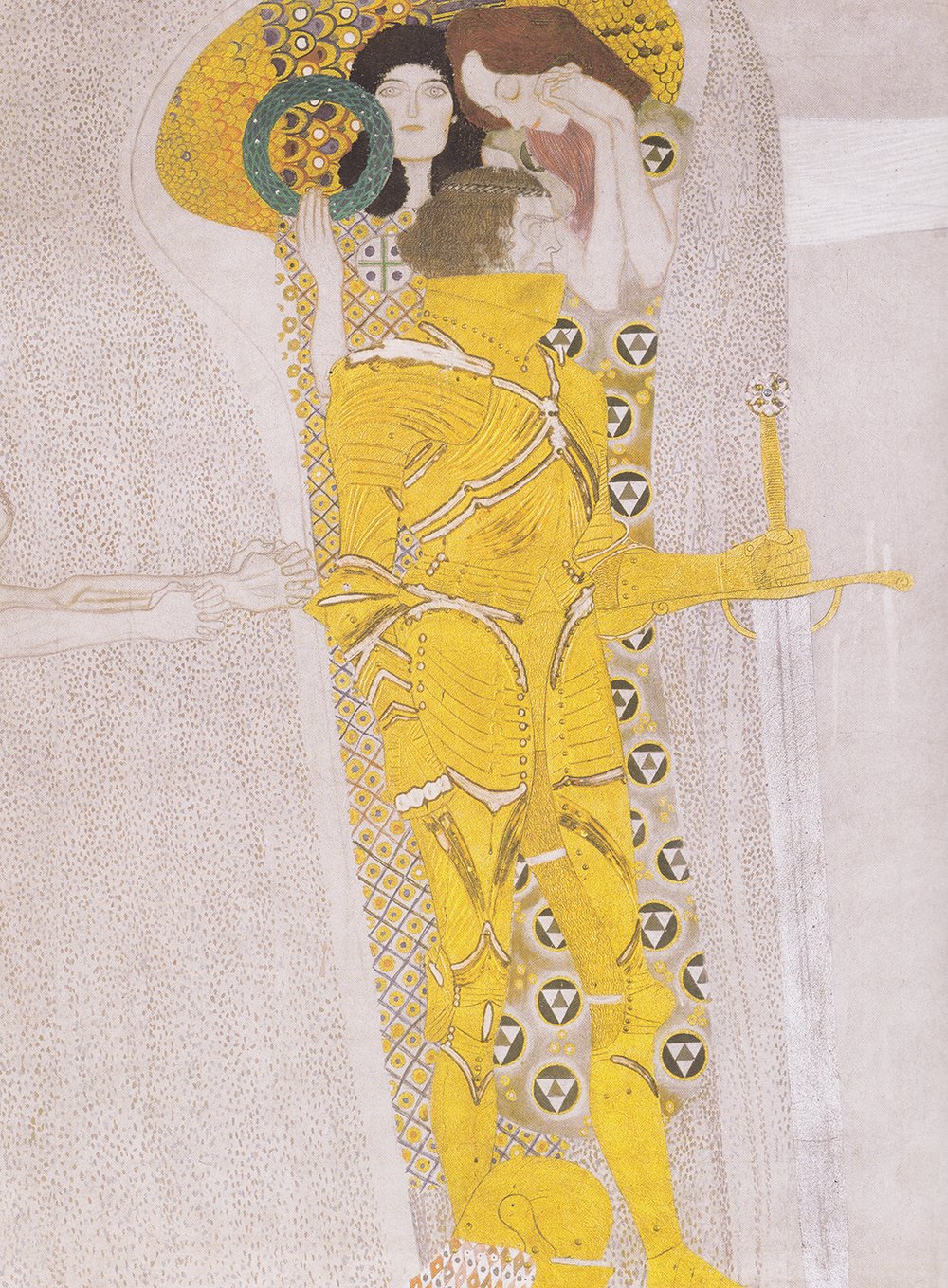 Gustav Klimt Yellow Woman affiche art grand format poster semi gloss