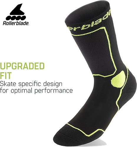 Miniatura 6 de Rollerblade Performance - Calcetines para hombre, color negro y verde