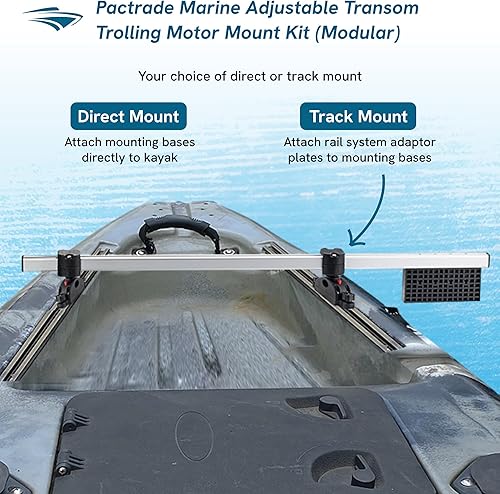 Miniatura 2 de Pactrade Marine Trolling Motor Mount for Kayak & Canoe  Adjustable Transom Kayak Trolling Motor Mount Kit Bracket - Multi-Use Support for Fishing