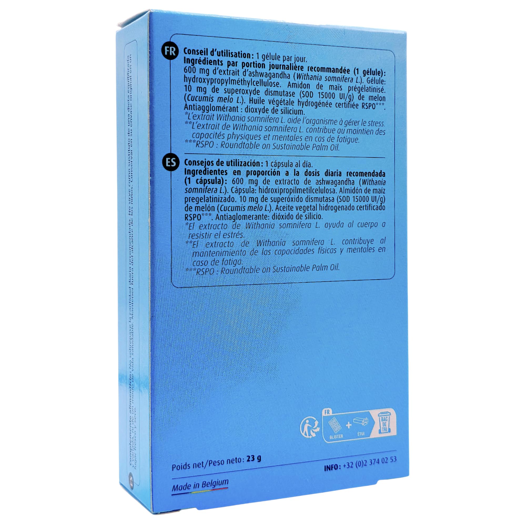 Orthonat Ashwagandha Plus 30 Cápsulas - Adaptógeno Natural para el Estrés, la Ansiedad y el Sueño - Regula el Cortisol y Aporta Energía Física y Mental - Alta Concentración