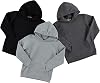 Sudaderas para niños 3 piezas, forro polar, pullover y con cierre, para niños jóvenes, básicas lisas de uso diario, tallas 4-20 8