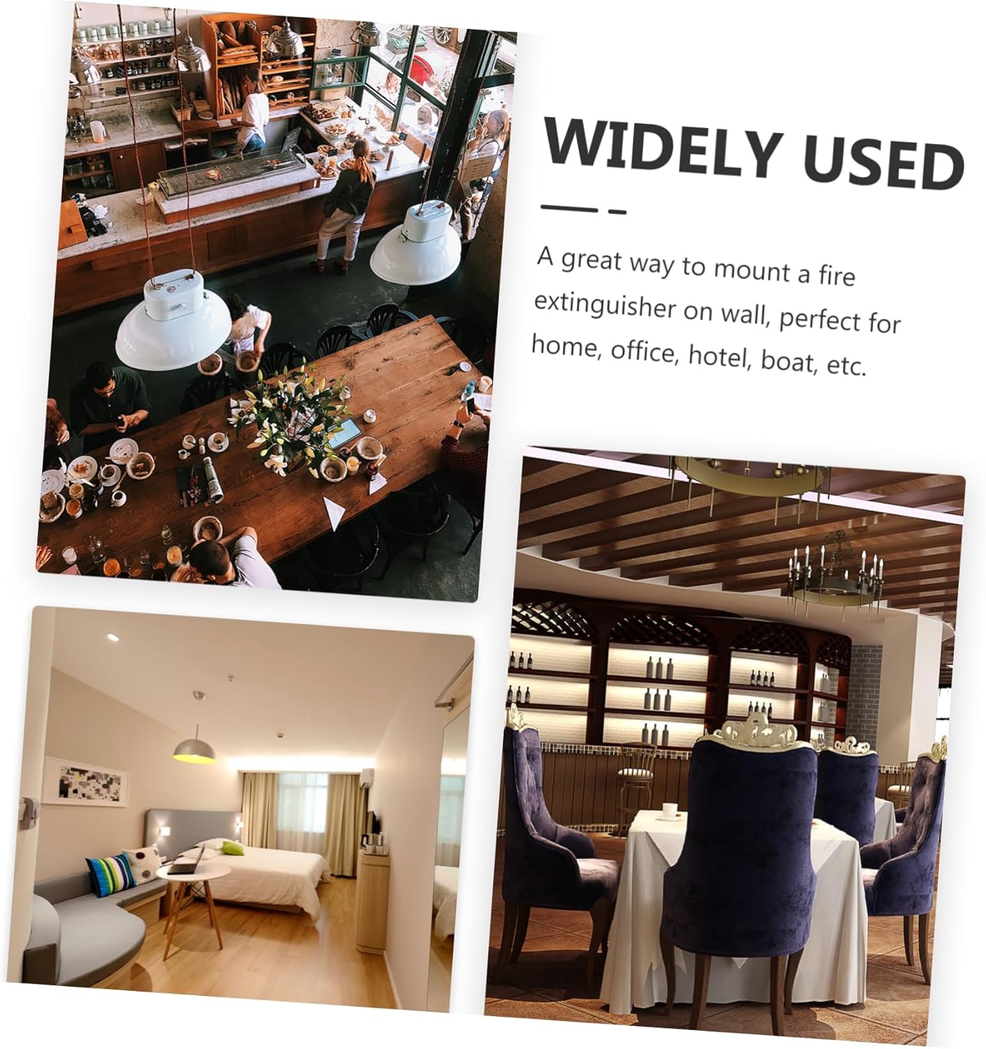 Homoyoyo Fire Extinguisher Mounting Bracket Wall Mount Fire Extinguisher Rack Easy Install for Kitchen