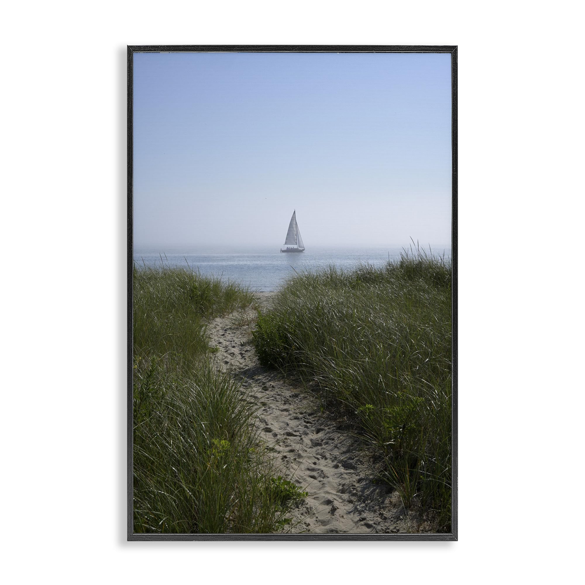 Stupell Industries Path To Morning Sailboat 'Path To Morning Sail', Framed Giclee Art, Black, 20 X 30 Inches, Easy To Hang And Sturdy, Made In Usa, By Jlm Photographs
