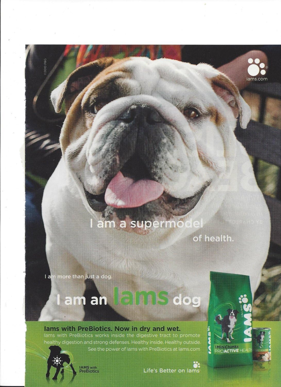 MAGAZINE AD For Iams Dog Food 2010 I Am A Supermodel