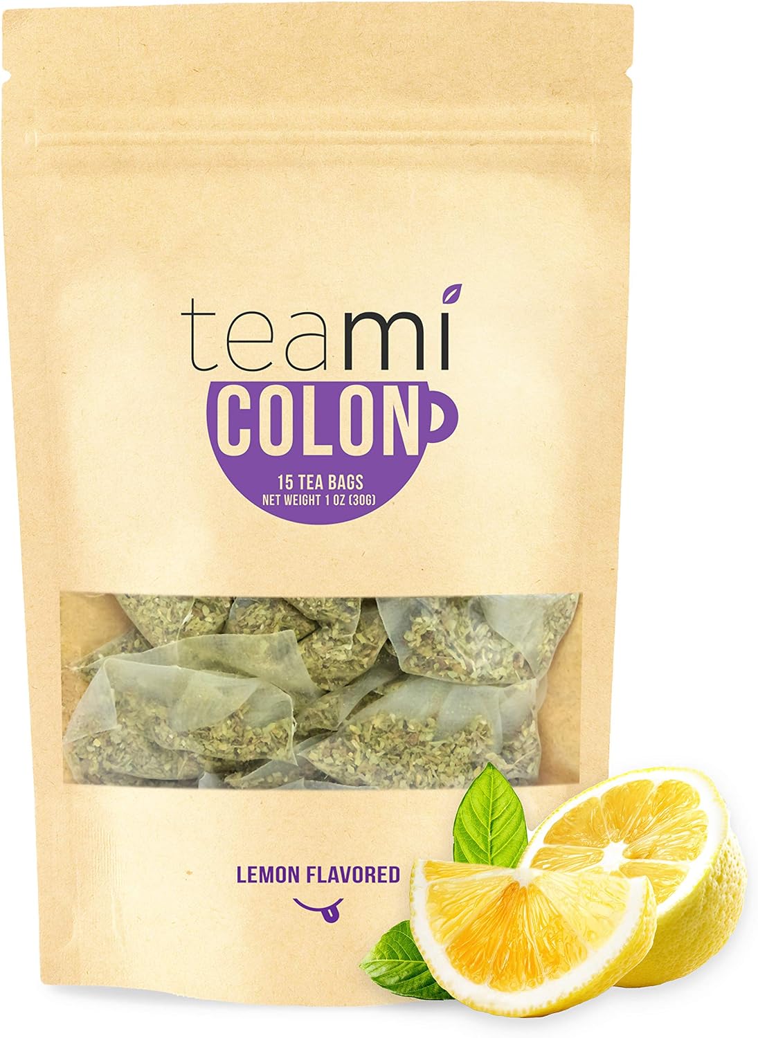 Teami Colon Cleanse Detox Tea Lemon Flavor 30-Day Supply