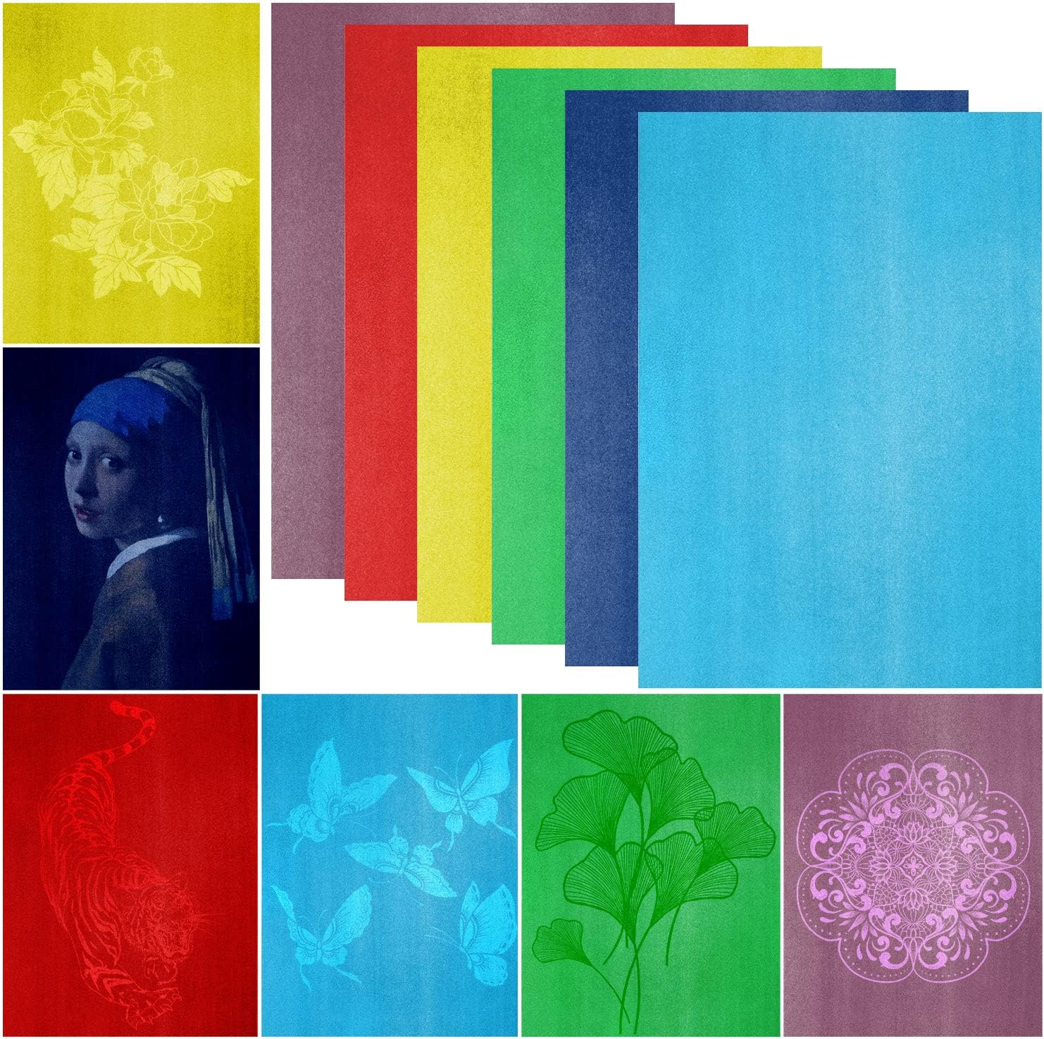 Nature Printing Paper, 12 Sheets High Sensitivity Cyanotype