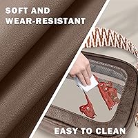 Vista 16 de Viva Terry Bolsa transparente aprobada para eventos de estadio, pequeña bolsa cruzada transparente con 2 correas ajustables para artículos