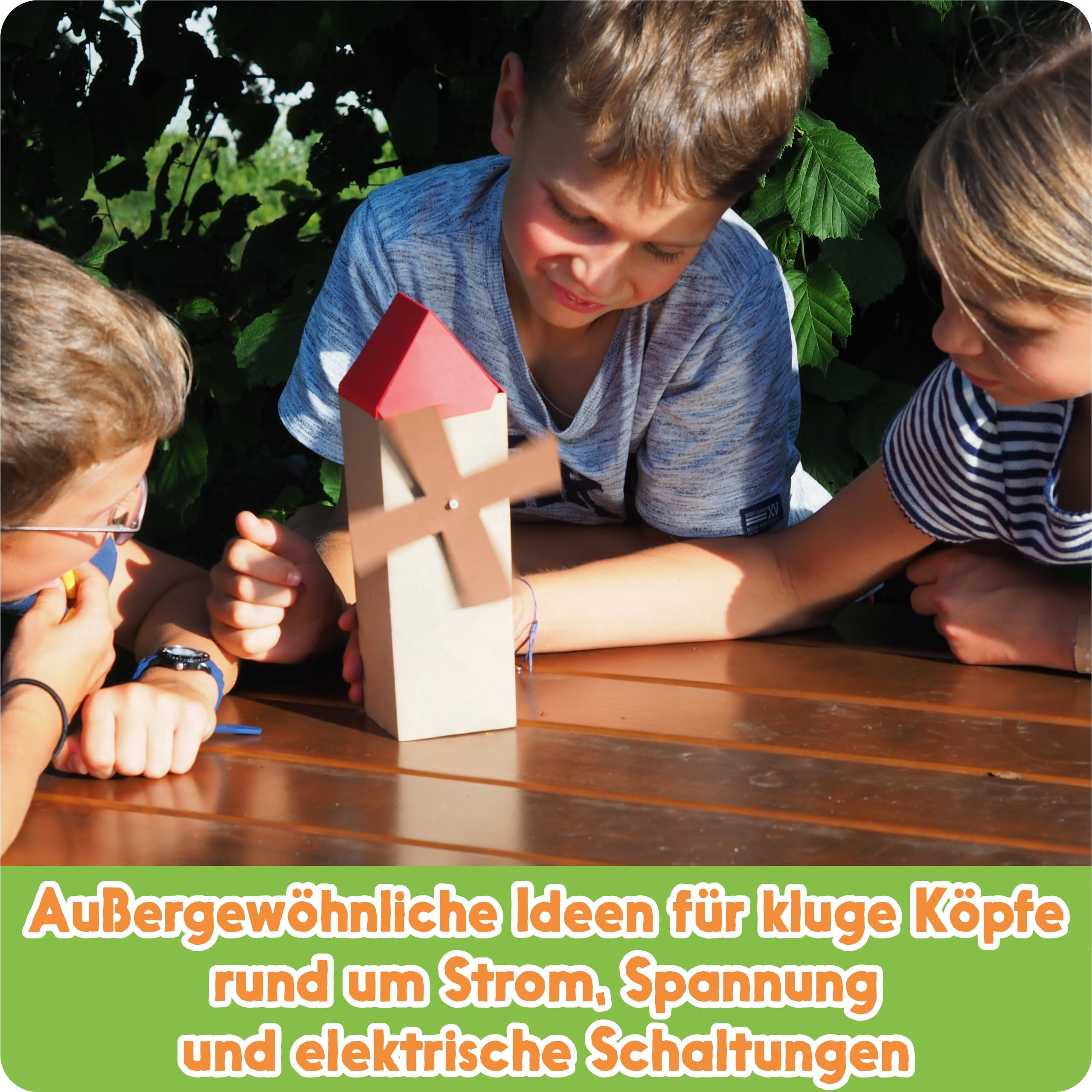 FRANZIS 67073 - GEOlino Experimentierkasten Abenteuer Elektronik, Set mit Solarmodul, LEDs, Solarmotor, Propeller, Handbuch und weiterem Zubehör, ab 8 Jahren, keine Vorkenntnisse nötig