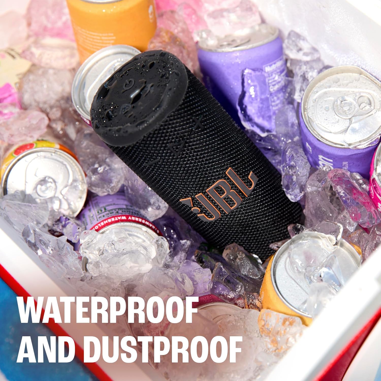 JBL Grip - Compact Bluetooth Speaker with Bold JBL Pro Sound and Ambient Light, up to 14 Hours of Playtime, Water, Dust and Drop-Proof (IP68), & Multi-Speaker Connection with Auracast™ (Black) - Image 5