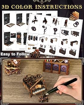 Amazon.com: OurMiao Book Nook Kit William Castle, DIY Booknooks