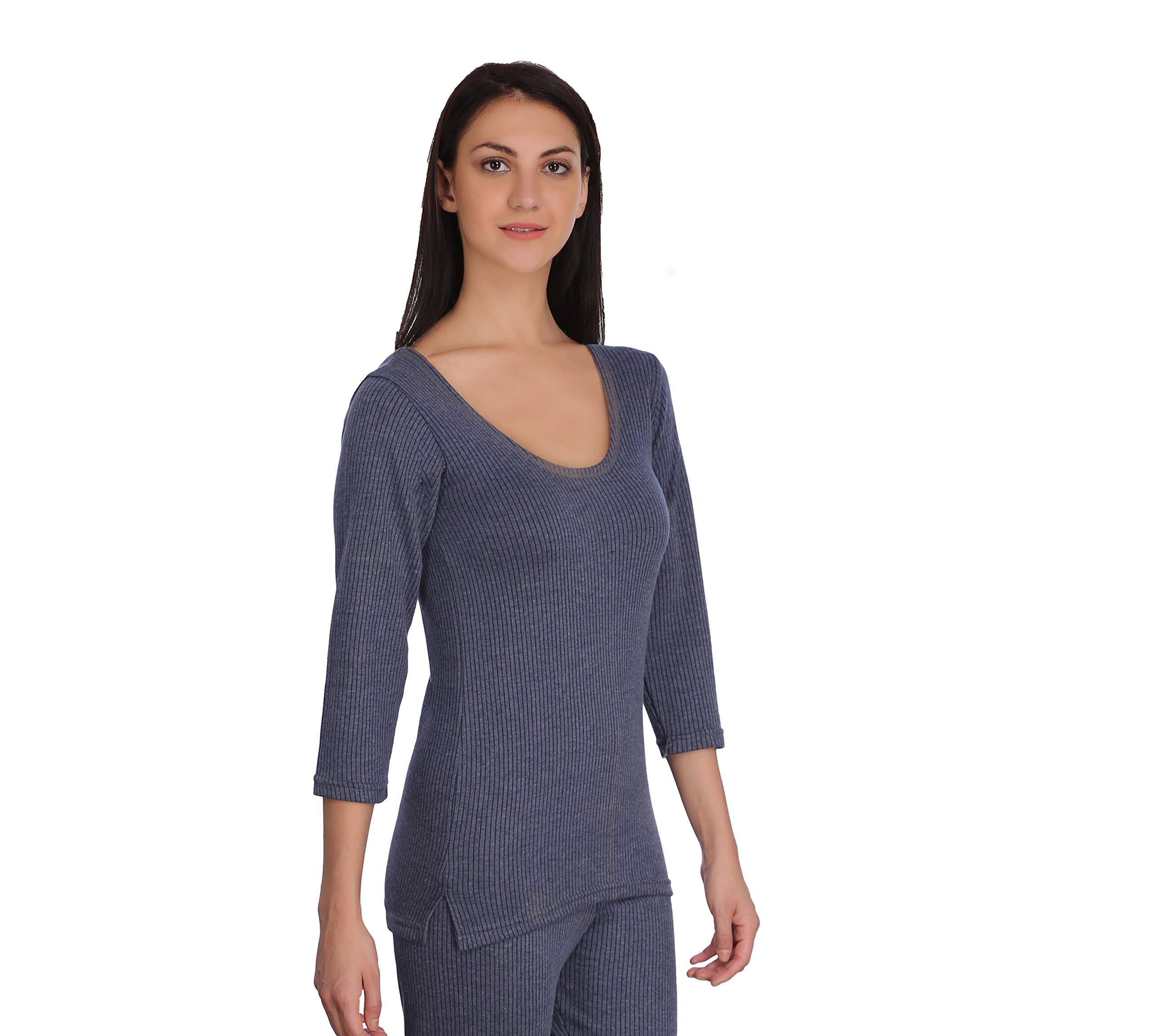 Selfcare Women's Thermal Tops Set Soft & Warm Poly Cotton Winters Wear Vest (SW0417-S) Pink, Blue 1