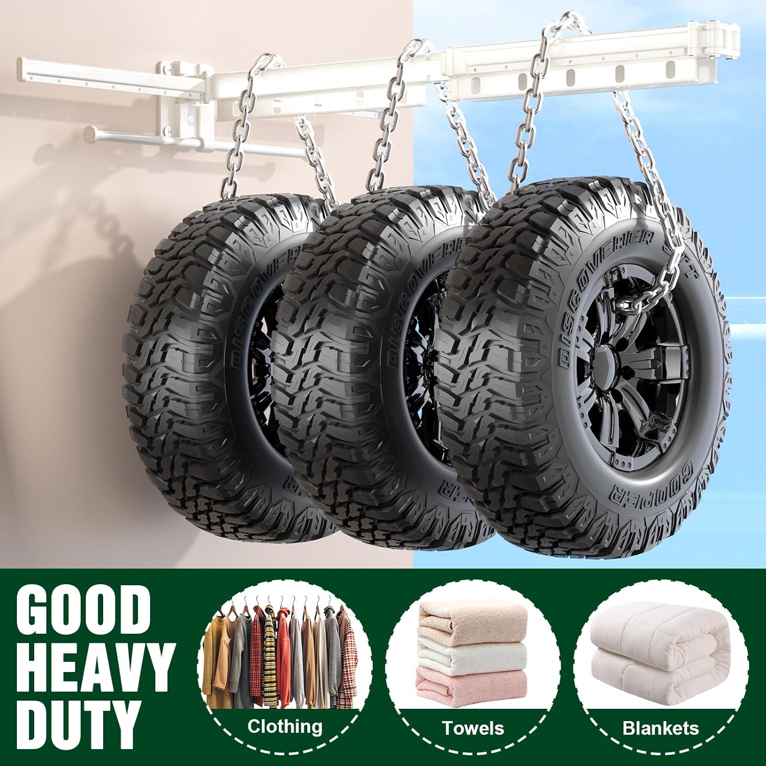 Clothes Drying Rack,2025 New Upgraded Laundry Drying Rack, Sturdy Wall Mounted Clothes Rack,with Additional 4 Branches and 20 Clips,Collapsible,Retractable,Ideal for Patio,Laundry,Bathroom