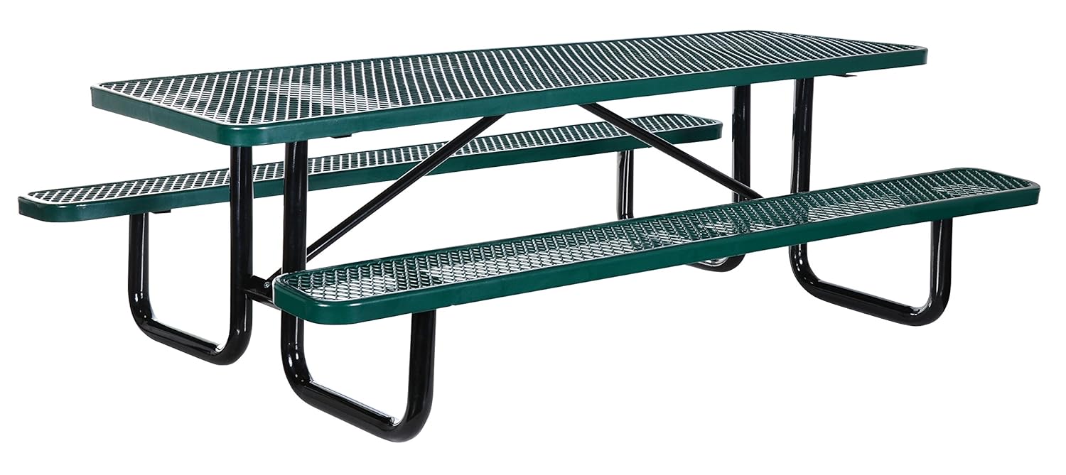 Vestil PT-MX-3096-GN Picnic Table, One Size, Green : Patio, Lawn & Garden