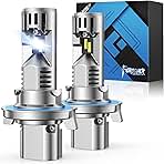 H13/9008 LED Bulb, Ultra Brightness, Real 1:1 Size Canbus Ready Wireless Plug and Play, 6500K White Fog Light Bulbs, Cooling Fan, 70000H Lifespan, Pack of 2