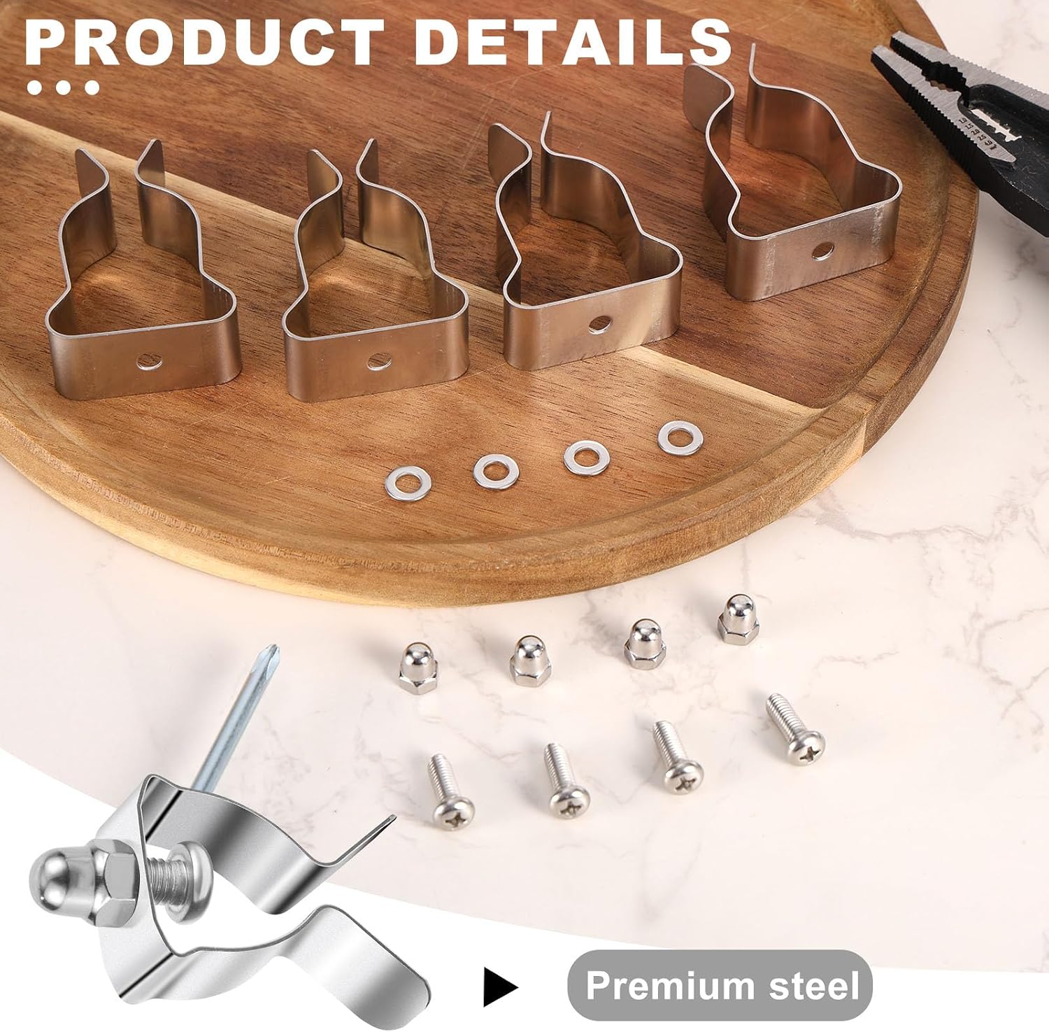 Gosknor 12pcs Window Well Cover Clips, Well Cover Clips Window Clips image 3