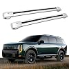 Barras transversales de techo compatibles con KIA Telluride 2026 2027 con rieles laterales elevados, barras transversales de aluminio, portaequipajes de carga, 2 unidades, color plateado 1