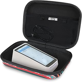 USA GEAR Square Terminal Case Compatible with Square Terminal Cash Register, Printer Paper, and Card Reader Accessories - Water Resistant Exterior and 3 Removable Pouches - Southwest
