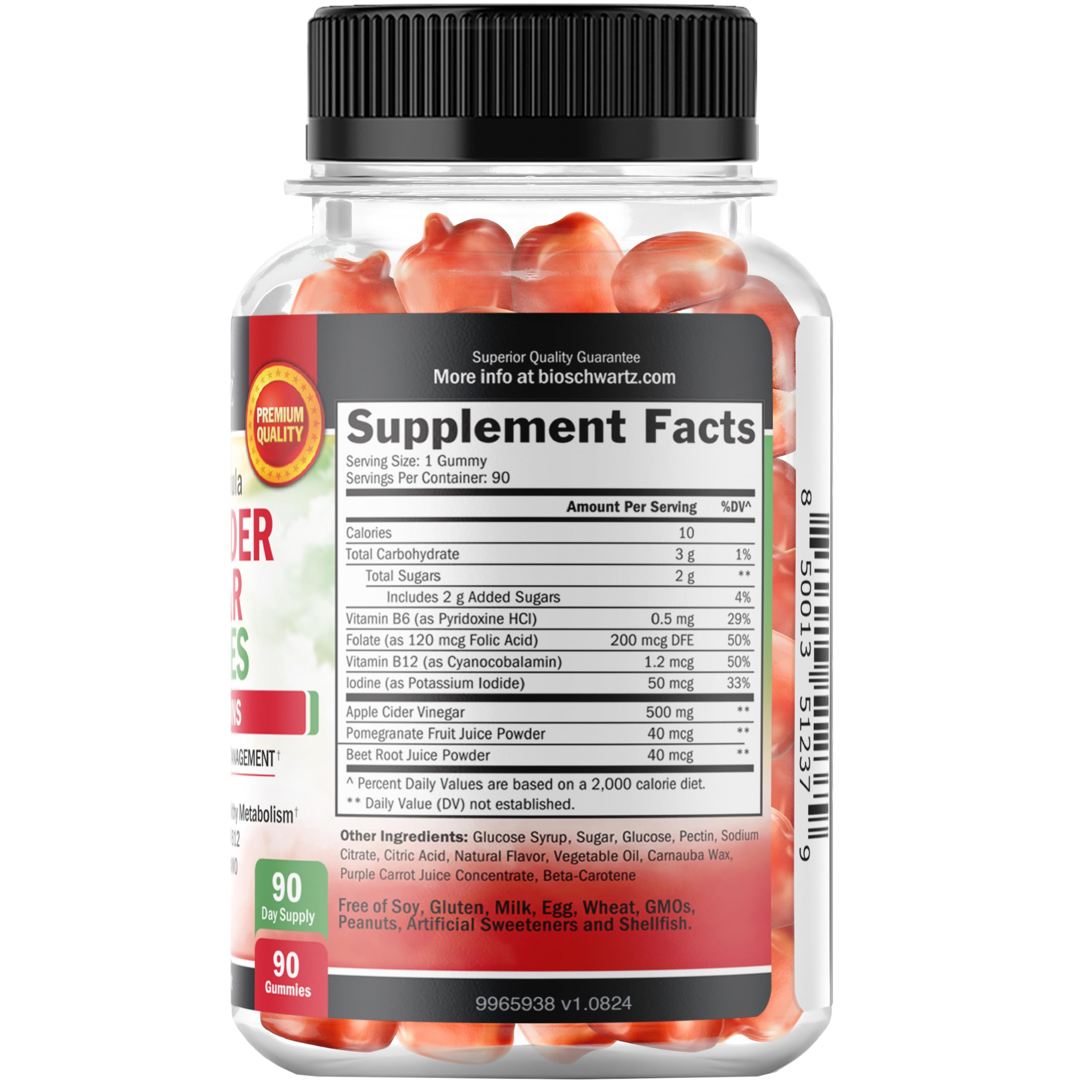Apple Cider Vinegar Gummies for Weight Loss - ACV Gummies with The Mother — Amazon image 6