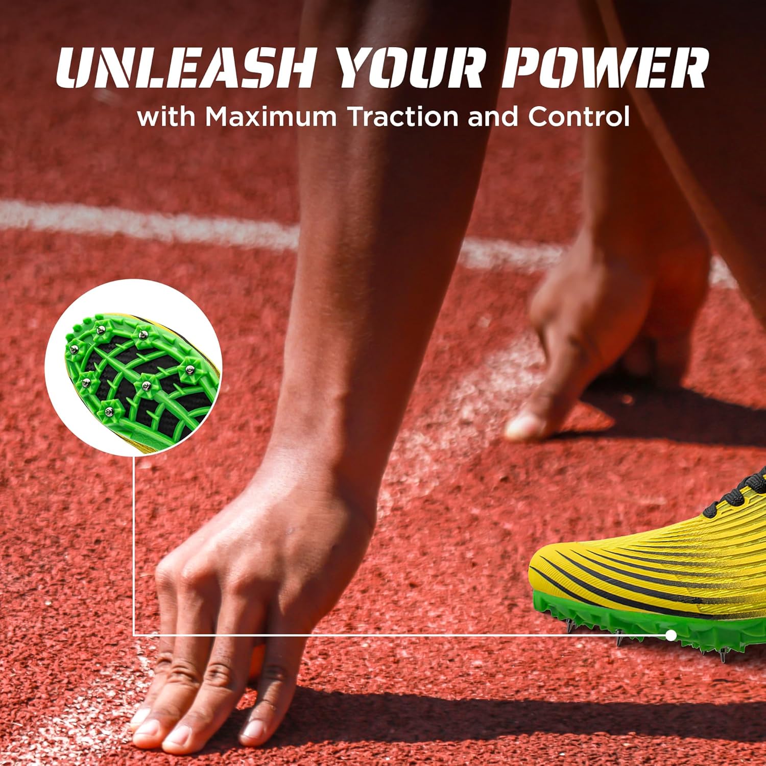Track & Field Shoes for Men, Women & Kids – Pro Running Spikes for Sprint, Race & Training – 7 Spikes + Extra Spikes & Wrench (US Men Size) - Image 4