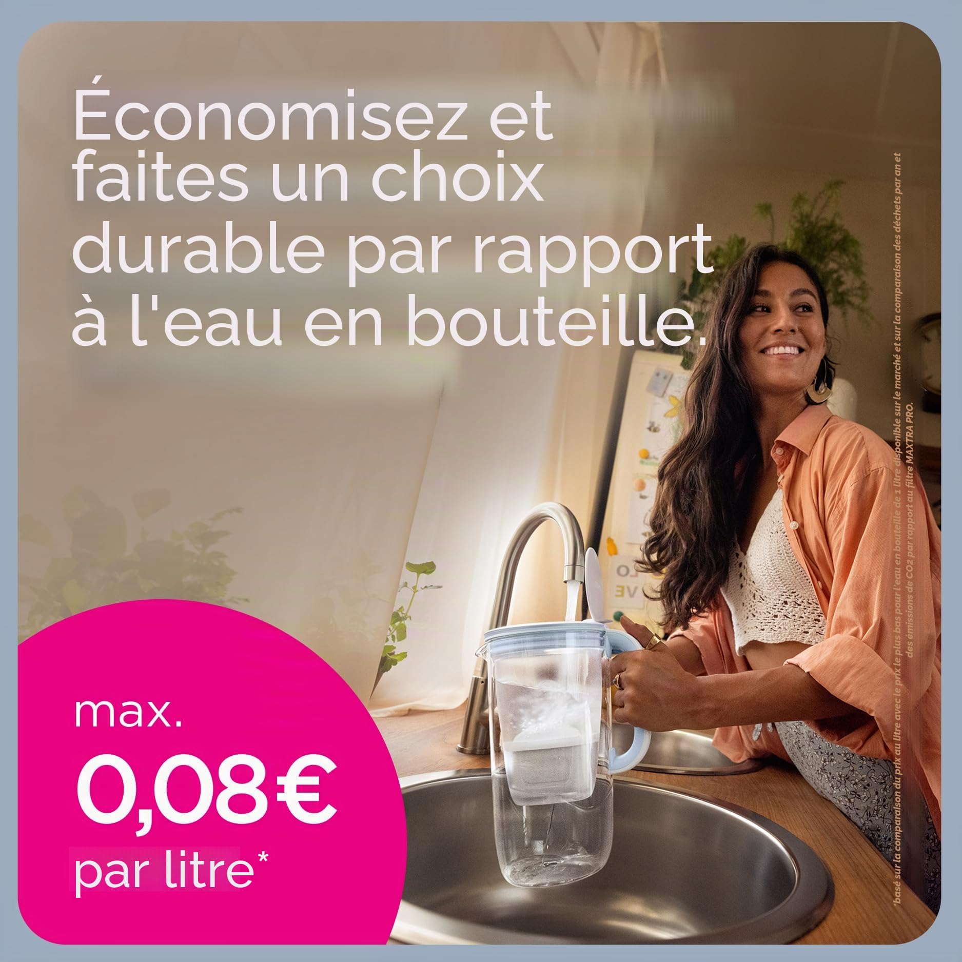 BRITA Maxtra Pro Lot de 6 cartouches filtrantes à eau Expert en chaux à économie semestrielle – Pièce de rechange originale pour toutes les carafes Brita avec filtration supplémentaire du calcaire et