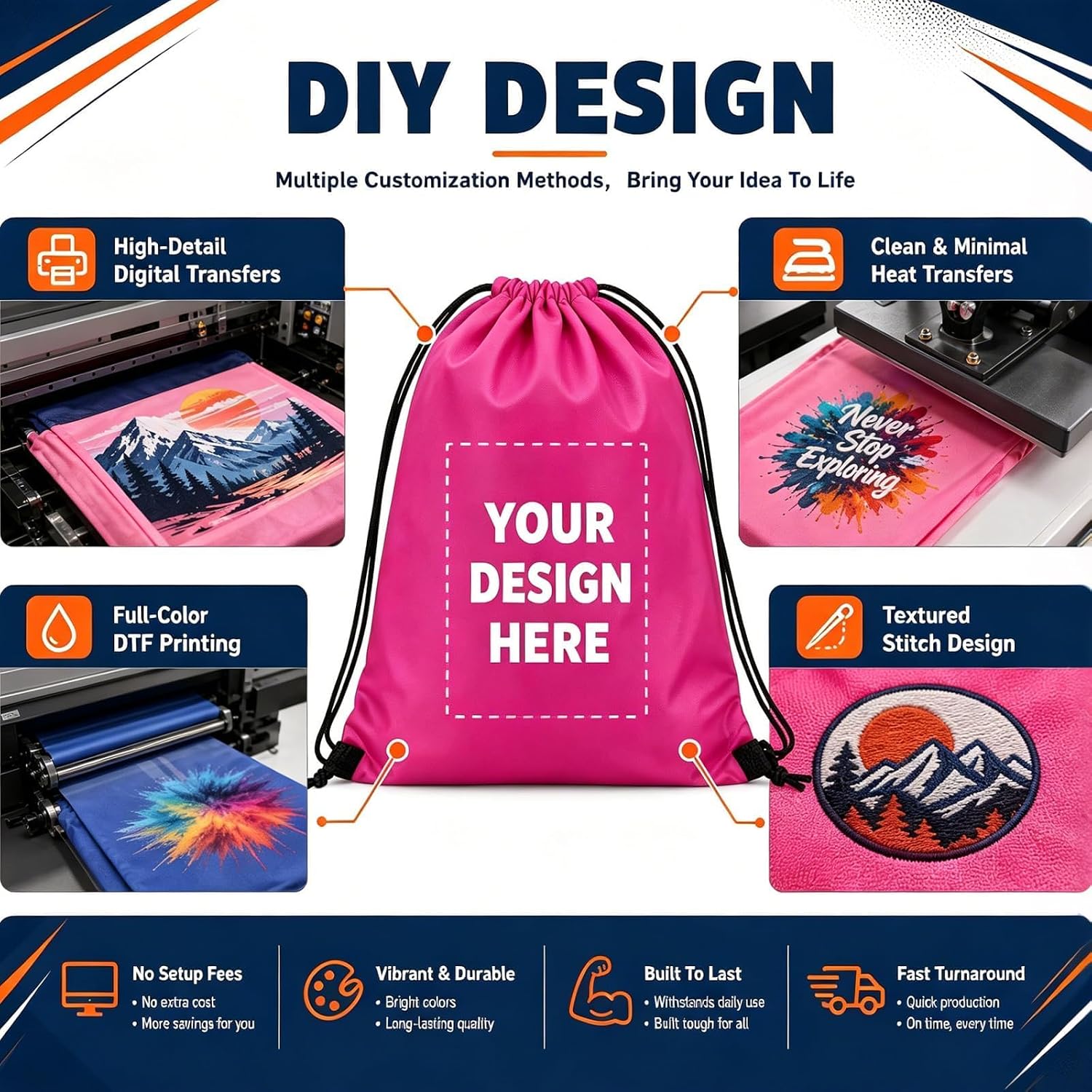 4PCS Drawstring Backpack Bulk, 13x16 Heavy Duty Gym Cinch Bag
