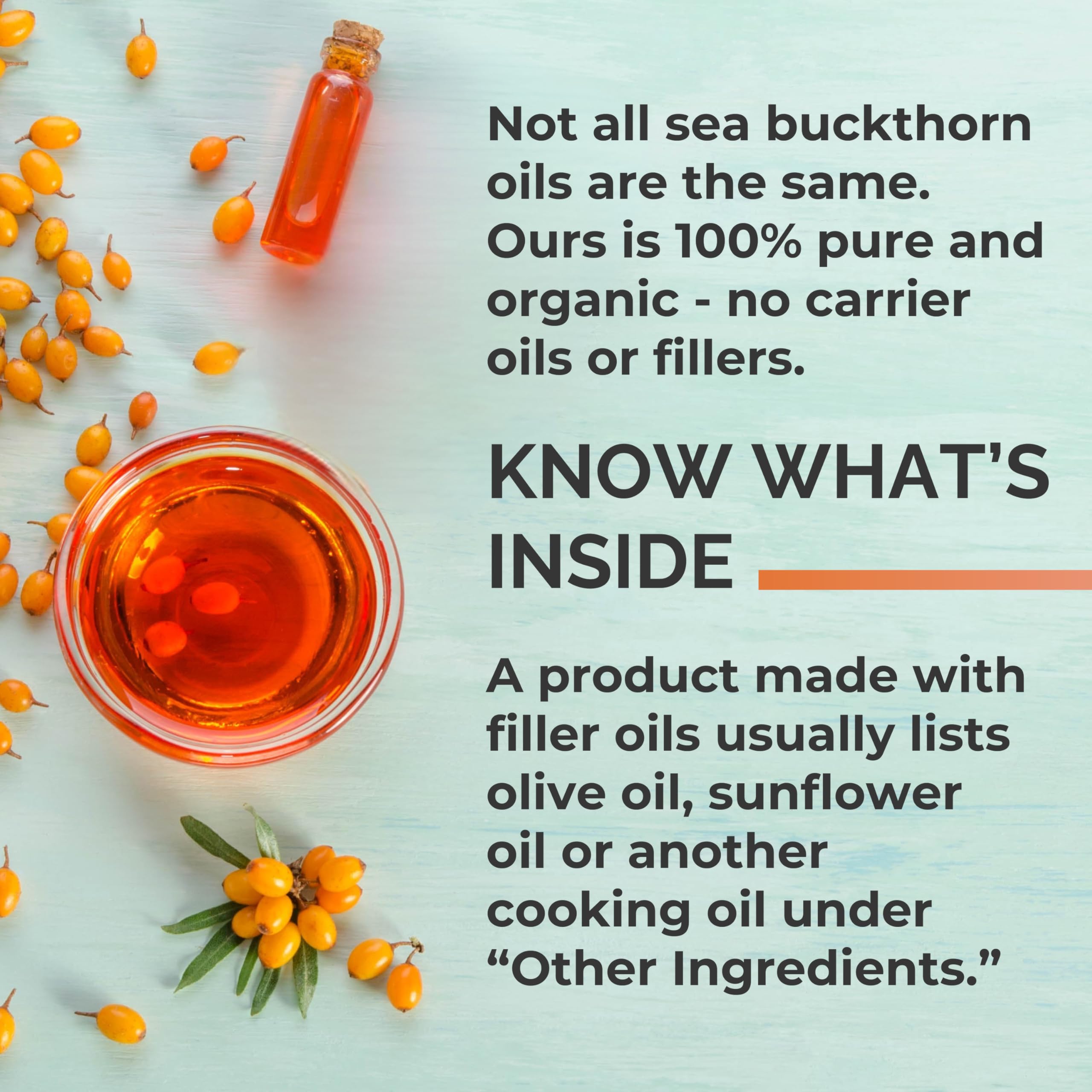 SeabuckWonders Organic Sea Buckthorn Oil, Omega-7 Complete, 180 Softgels — Amazon image 3