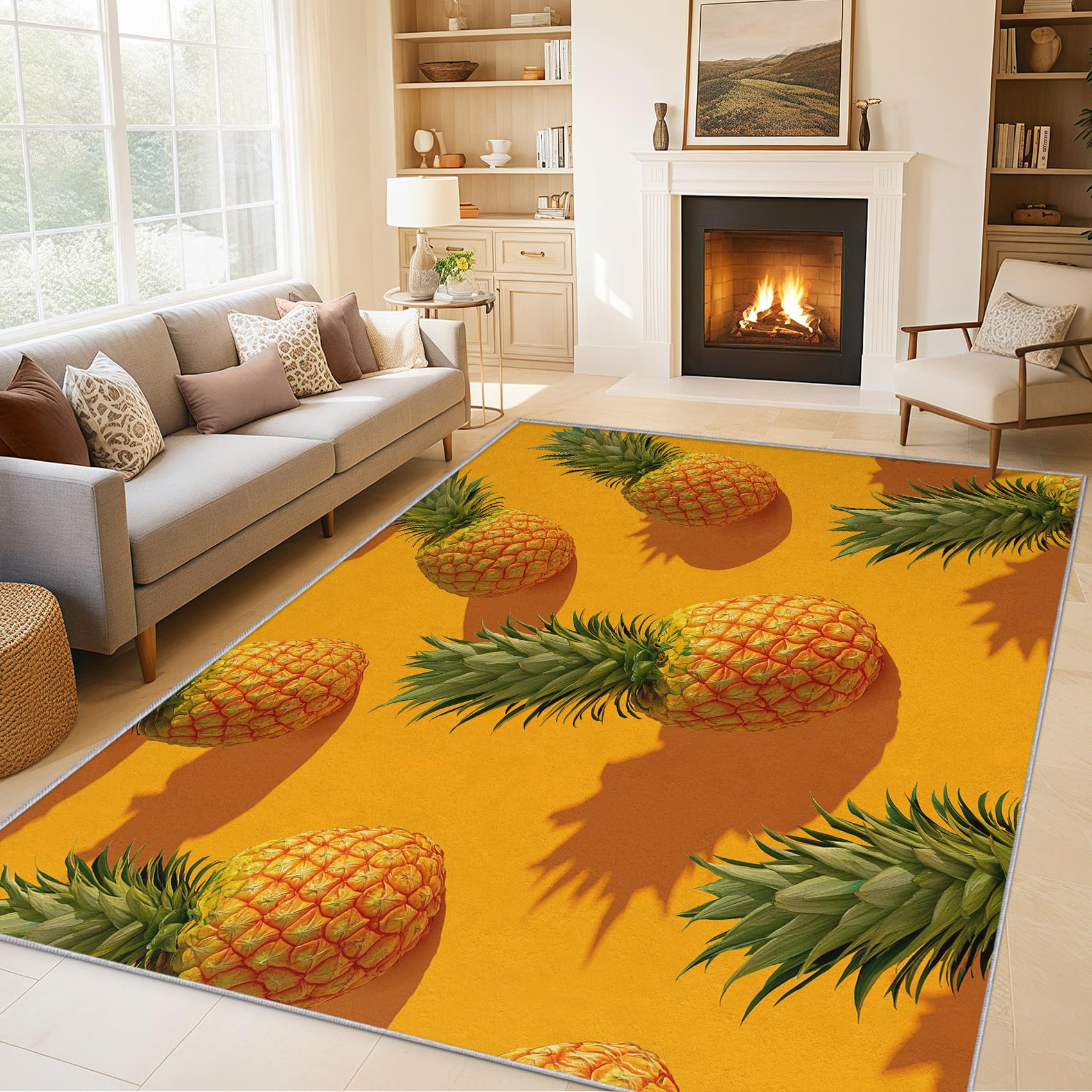 Moquette pour salon chambre bureau douce et antidérapante style tropical