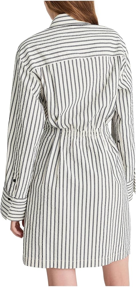 Madewell Women's Chrisandra Dress - Seersucker Stripe, Grey Variegated Stripe, 12 at Amazon Women's Clothing store Madewell Women's Chrisandra Dress - Seersucker Stripe, Grey Variegated Stripe, 12 at Amazon Women's Clothing store