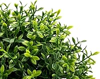 Vista 8 de Velener 2 mini plantas artificiales de boj de imitación para interiores, pequeñas plantas falsas para decoración de Magnolia para el hogar, oficina