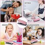 1pcs Bling Crystal Stapler with 1000 Staples Handmade Diamond Stapler Clay Rhinestones Machine Cute Staplers Pretty Office Stationery Kit (Pure Pink)