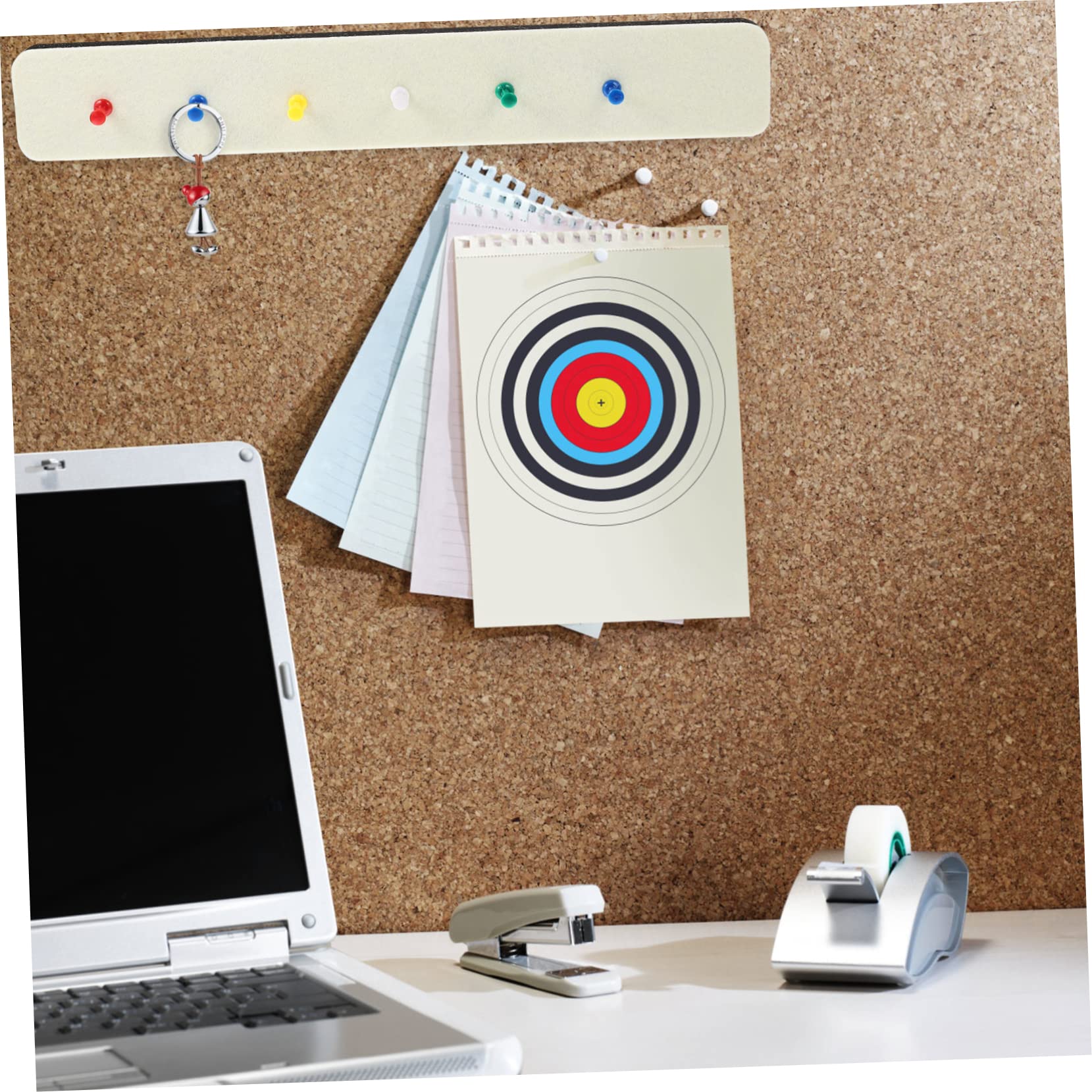 Holibanna 1set Adhesive Felt Strips for Memo and Decorative Use Wall Bulletin Board Strips for Home Office and Halloween Displays Easy to Install Multi-Functional Design