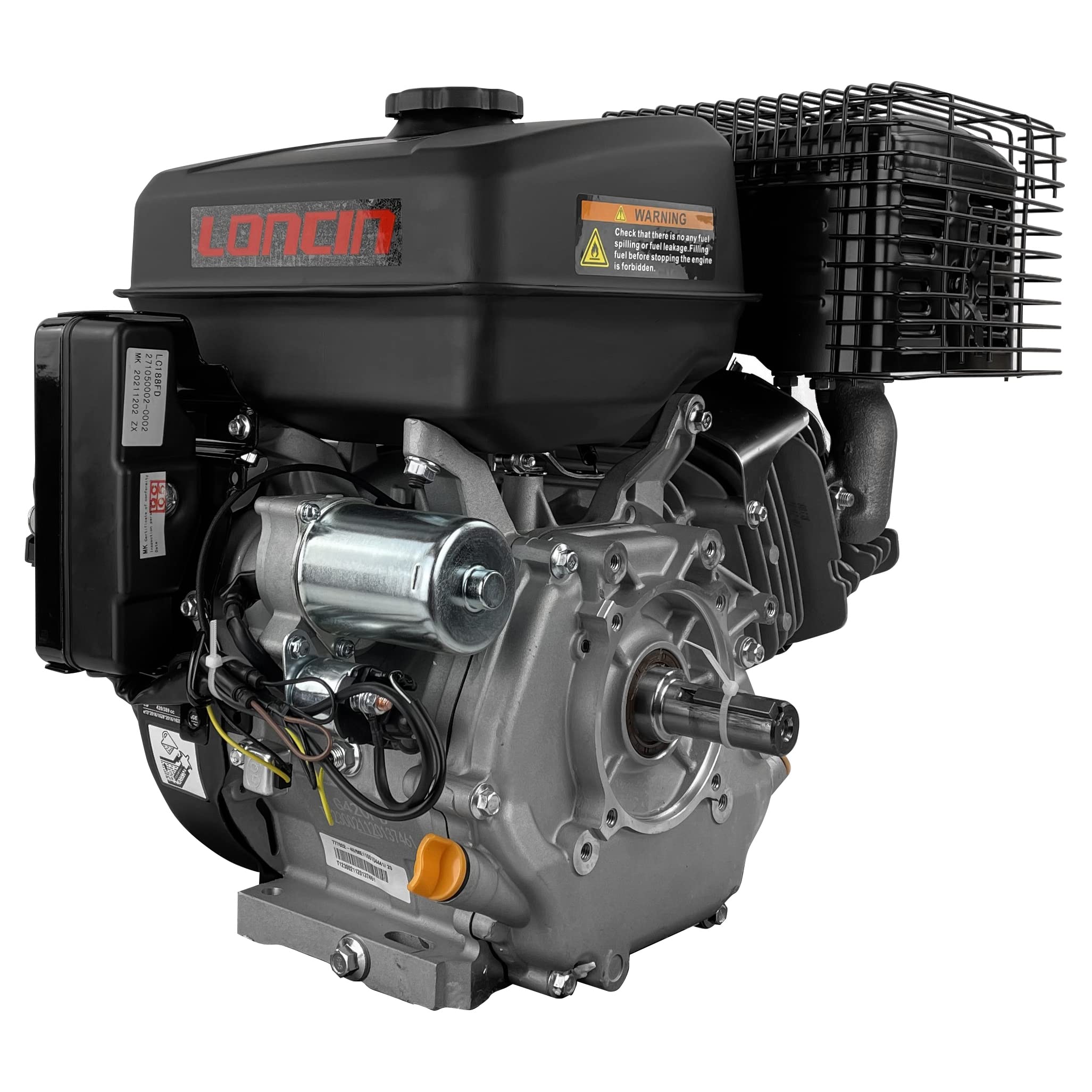 Loncin G420FD/C moteur 16 CV essence 420 cm³ remplacement moteur plaque vibrante kart unique