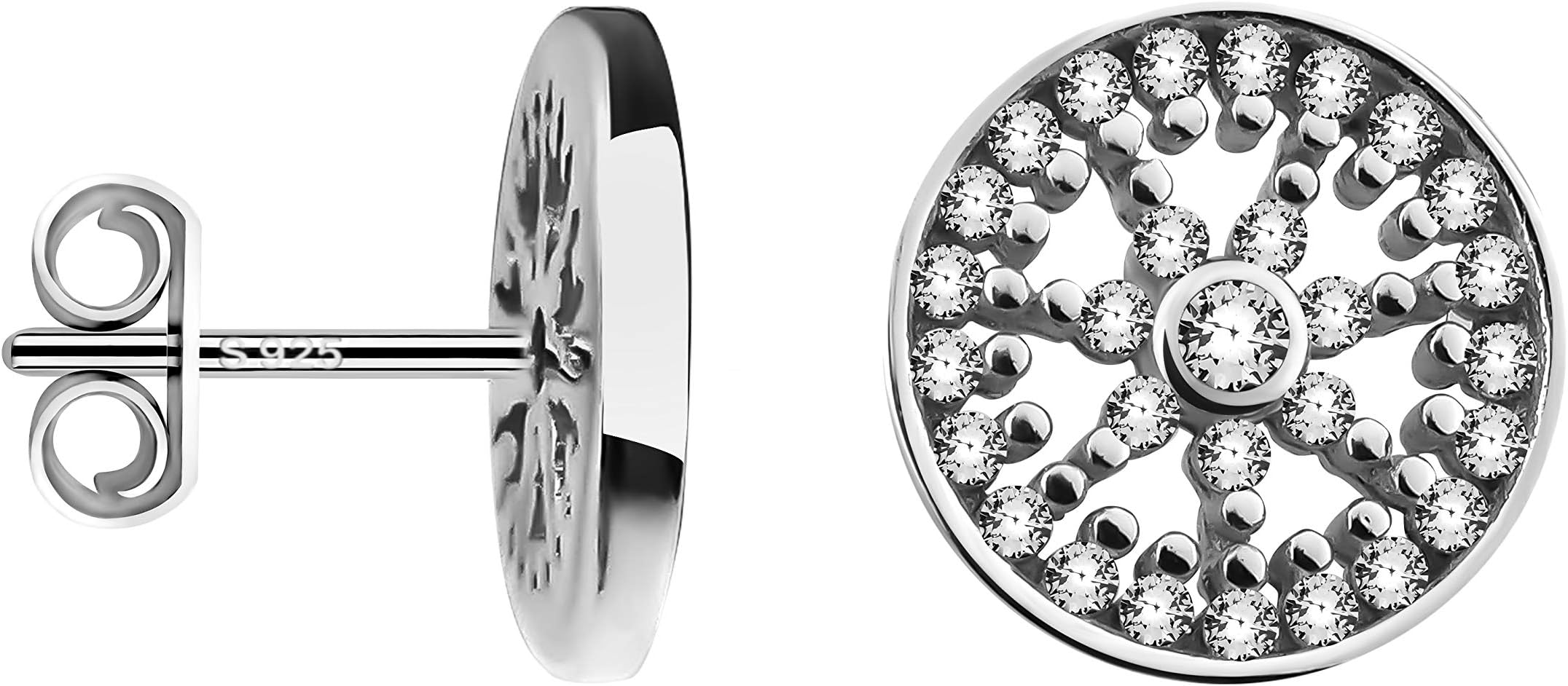 SOFIA MILANI - Women's Earrings 925 Silver - Star Stud Earrings - 20455