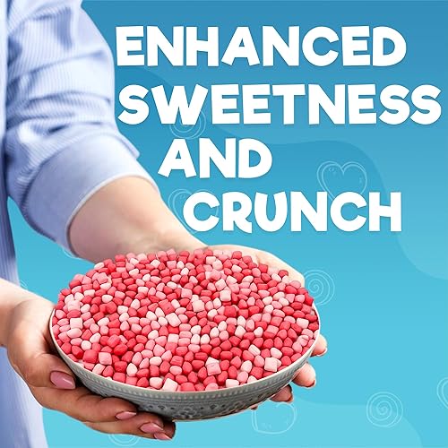 Miniatura 6 de Bolas de Caramelo de Fruta Liofilizada Mini Todas Rojas l Mezcla de Caramelos Duros 5oz de Regalo en Bolsa Fresa, Ponche de Frutas, Sandía,