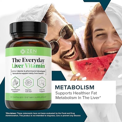 Miniatura 8 de The Everyday Liver Vitamin - Limpieza del hígado desintoxicante y reparación con cardo de leche orgánico, raíz de diente de león, BergaCynFF y