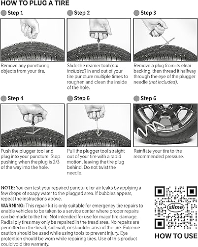 Miniatura 9 de Slime - Tapones para reparación de neumáticos 30 unidades