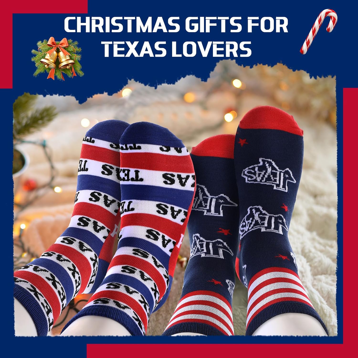 Geyoga 10 Pcs Texas Socks Novelty Texas Souvenirs Gifts City State Gift Socks Funny Travel Lover Souvenirs for Men Women - Image 7