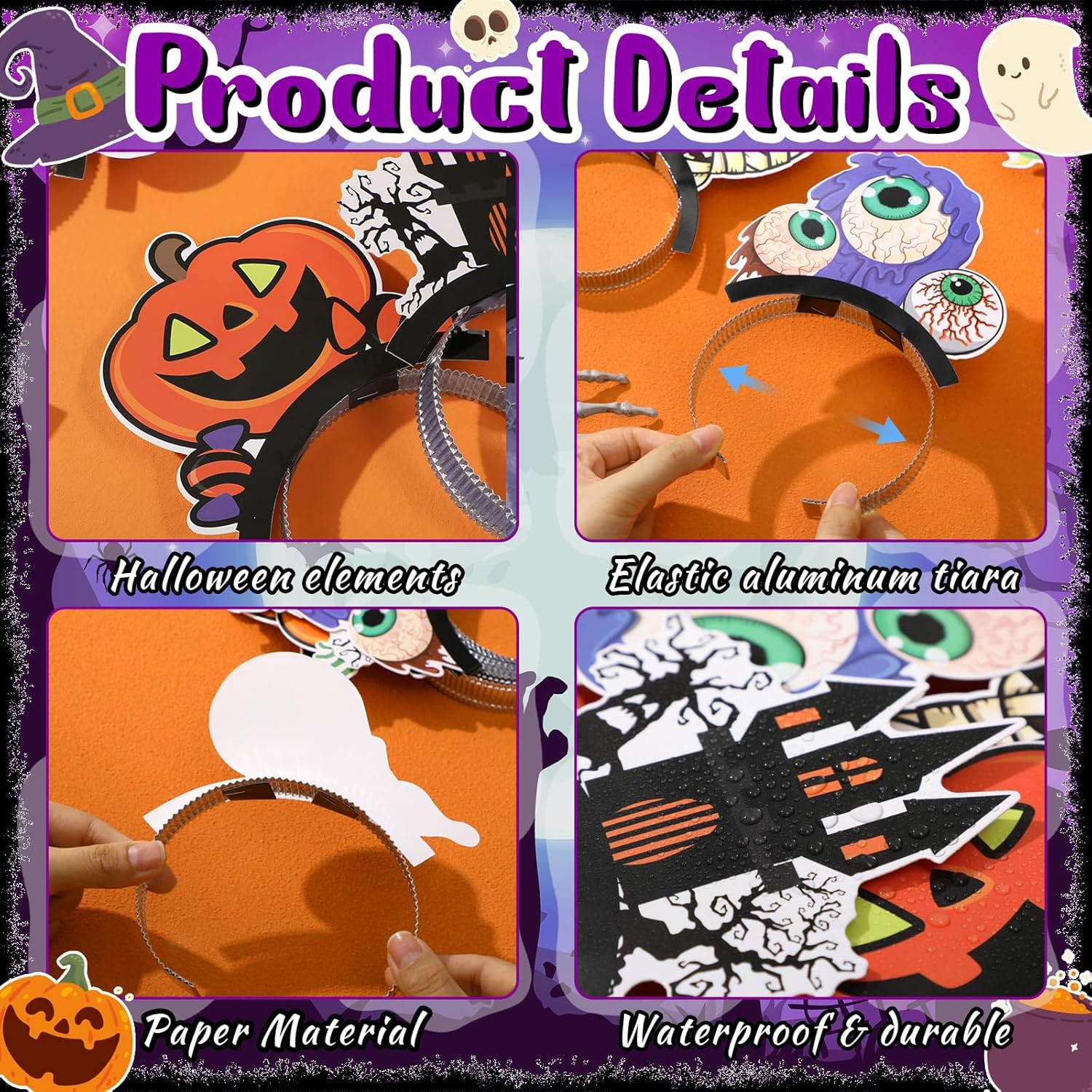 24 Mexican Paper Hats Fiesta Party Favors Sombrero Paper Headbands for Holiday Themed Party Decorations