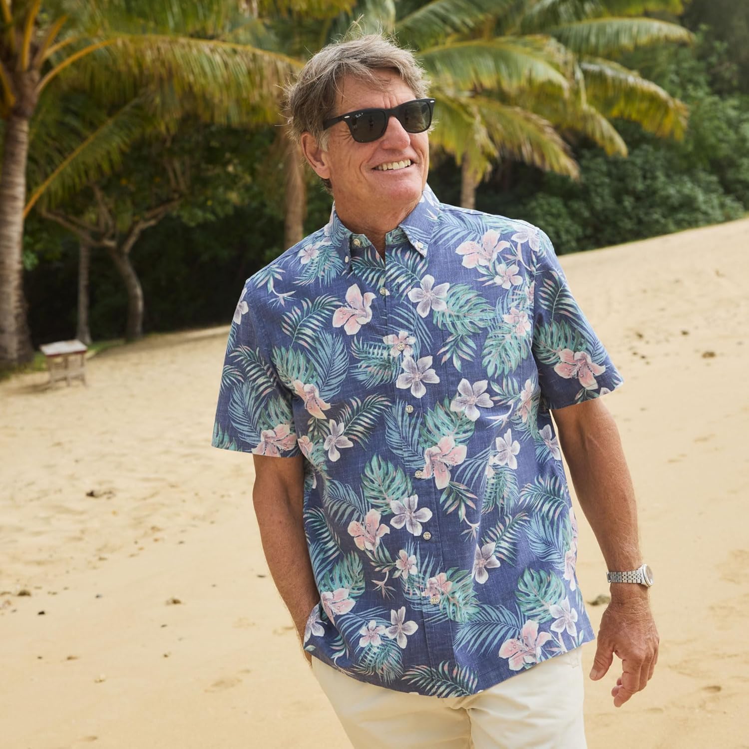 Reyn Spooner Men's Floral Paradise Hawaiian Shirt