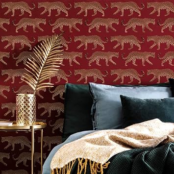 Leopard Prowl Stencil - Large Stencils for Painting Walls Try Stencils Instead of Wallpaper Modern Stencils for Wall Painting Animal Print Stencil Designs for DIY Home Decor