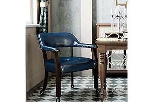Blue Rolling Game Table Chairs for Kitchen Table (Up to 318LB Support)