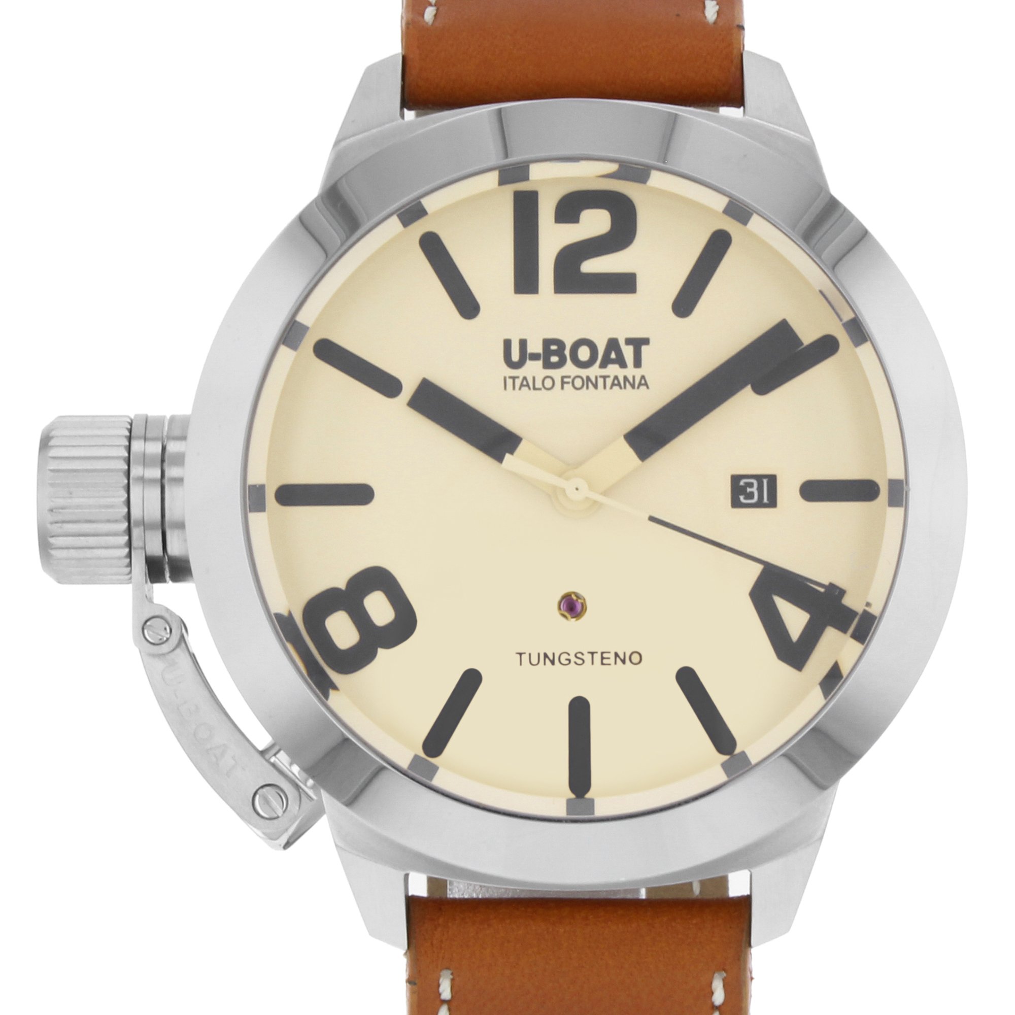 U-BOAT Classico 50 TUNGSTENO AS 2, Beżowy, Klasyczny, Beżowy, Klasyczny