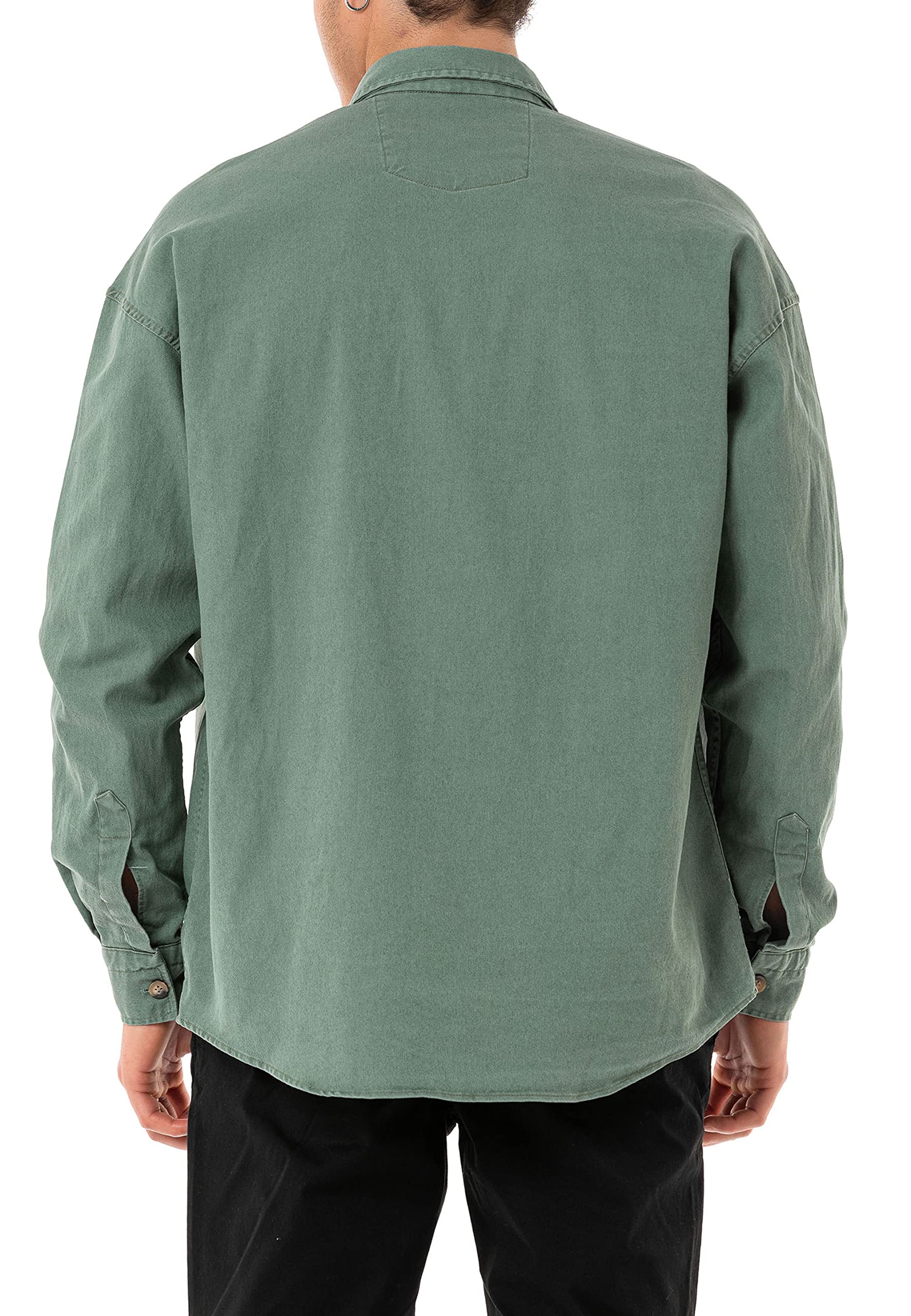 Redbridge Camicia jeans premium denim a maniche lunghe oversize